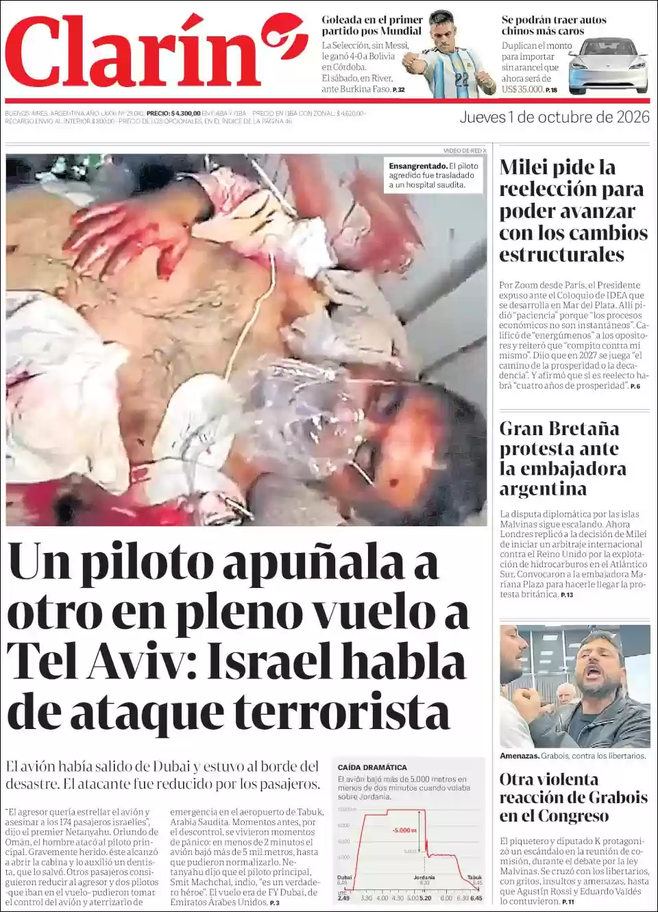 Estudios Max | FM MONUMENTAL - Tapa del diario Clarin